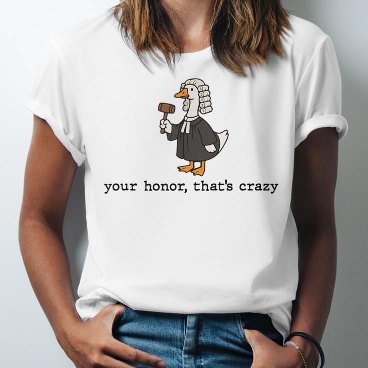 Goose Silly Lawyer Law Student School Graduation Unisex Jersey T-Shirt