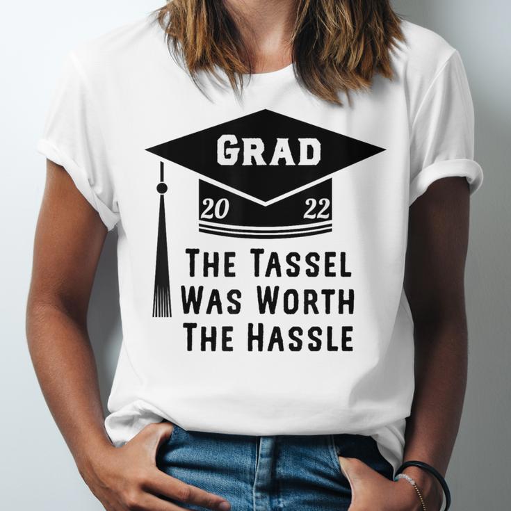 Grad 2022 Graduation Tassel Was Worth The Hassle Unisex Jersey T-Shirt