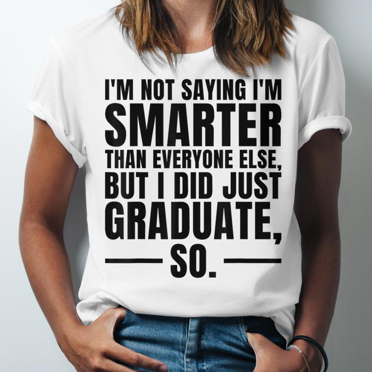 I Graduated Graduation Seniors Him Or Her Unisex Jersey T-Shirt
