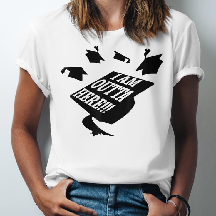 GRADUATION 2018 I AM OUTTA HERE SCHOOL MOVING UP GIFT SHIRT Unisex Jersey T-Shirt