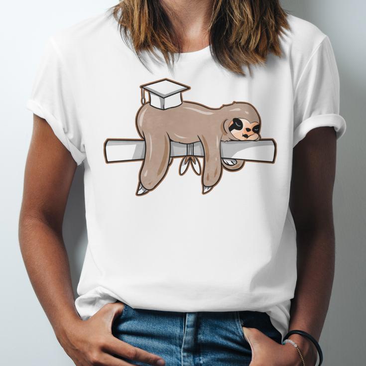 Graduation 2022 PhD Sloth Bachelor Master School Doctor Unisex Jersey T-Shirt