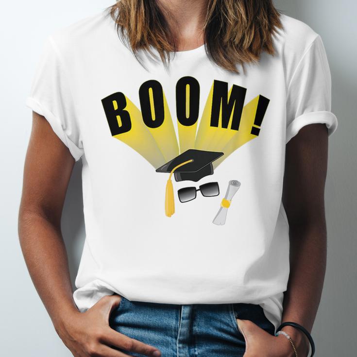 Graduation Cap And Diploma For Proud Graduation Unisex Jersey T-Shirt
