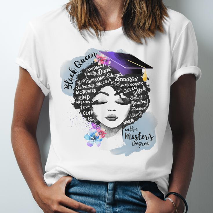 Graduation Masters Degree Woman Queen Graduate 2025 Unisex Jersey T-Shirt