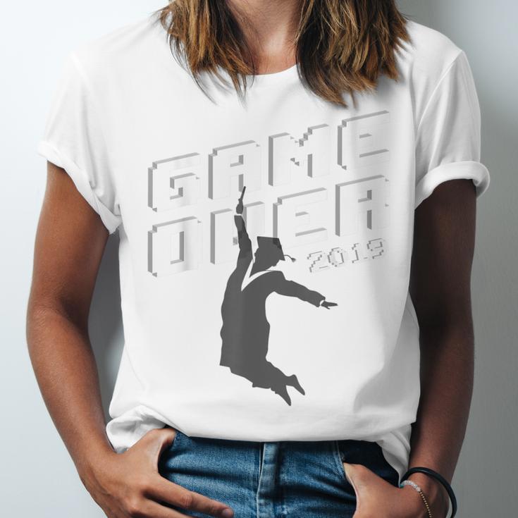 Graduation Shirt Senior Gamer T-Shirt 2019 Grad Gift Unisex Jersey T-Shirt