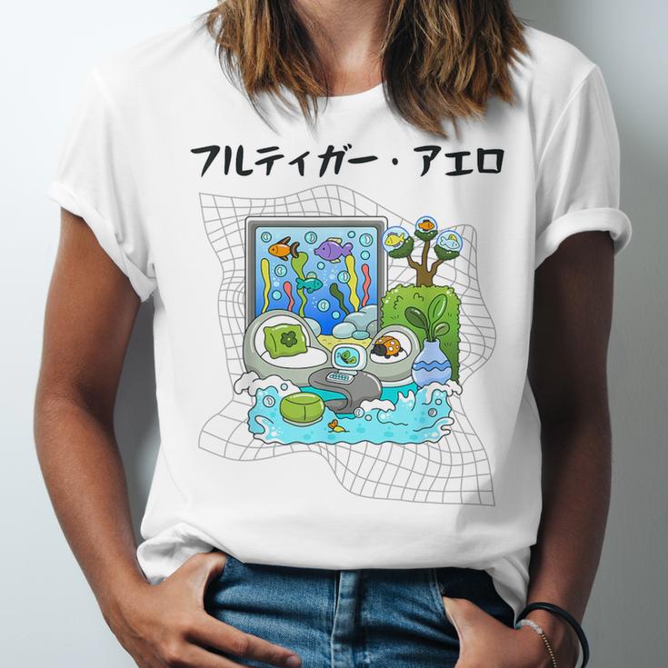 Grass Fun UI UX Er Computer Retro Fish Frutiger Aero Unisex Jersey T-Shirt Grass Fun UI UX Er Computer Retro Fish Frutiger Aero Unisex Jersey T-Shirt