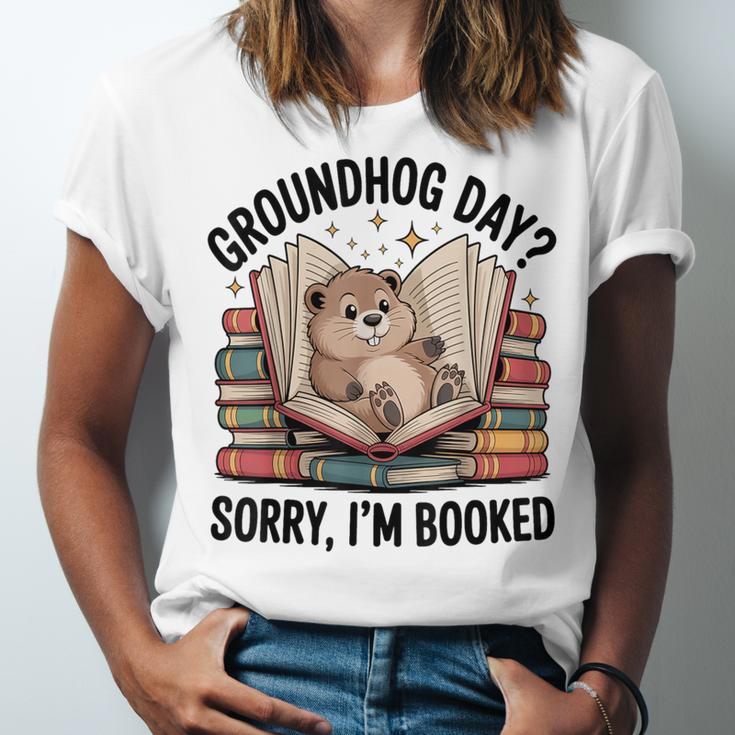 Groundhog Day Librarian Book Lover Reader Library Unisex Jersey T-Shirt