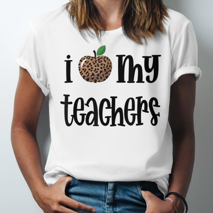 I Heart My Teachers I Love My Teachers Graduation Kids Teens Unisex Jersey T-Shirt