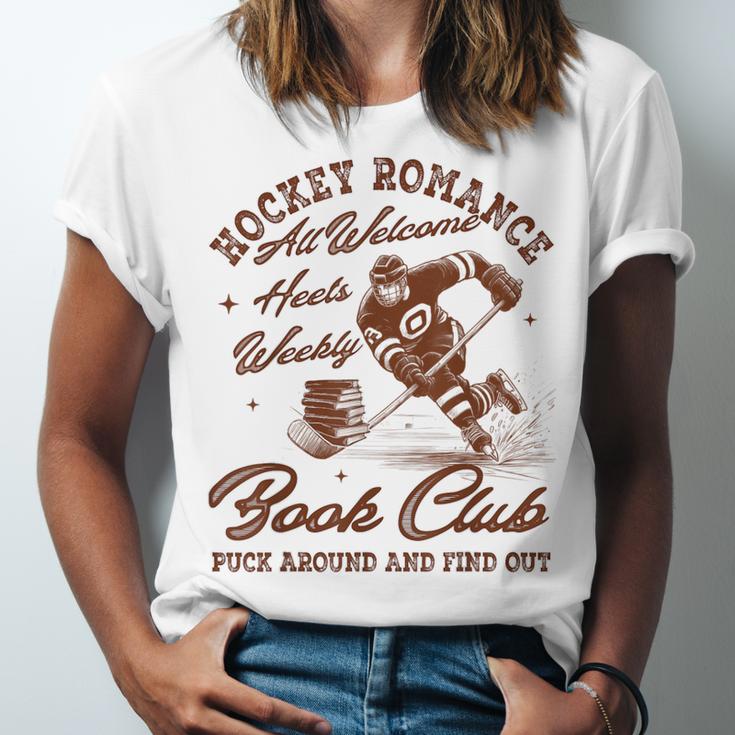 Hockey Romance Smut Reader Book Club Book Lover Bookish Unisex Jersey T-Shirt