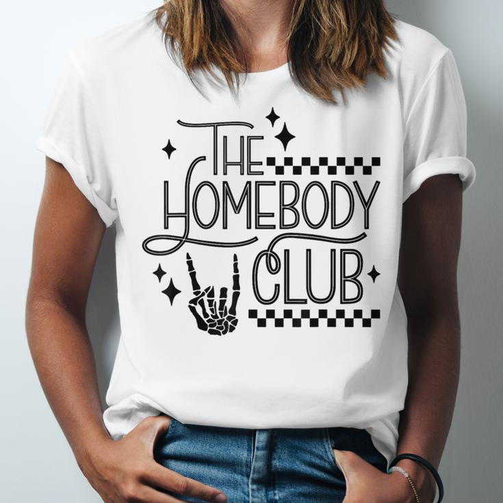 The Homebody Club Retro Introvert Antisocial Unisex Jersey T-Shirt