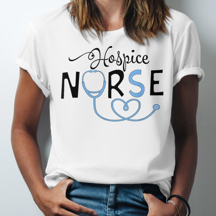 Hospice Nurse Doctor Graduation Medical Nursing RN Unisex Jersey T-Shirt