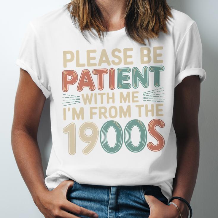Humor Retro Please Be Patient With Me I'm From The 1900s Premium Unisex Jersey T-Shirt