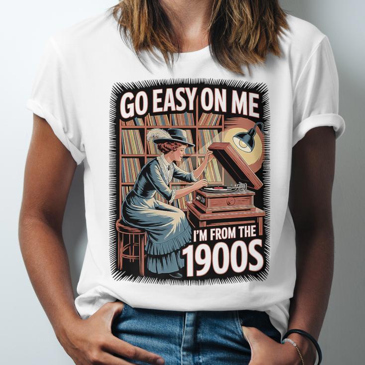 I'm From The 1900s Vinyl Record Lover For Women Premium Unisex Jersey T-Shirt