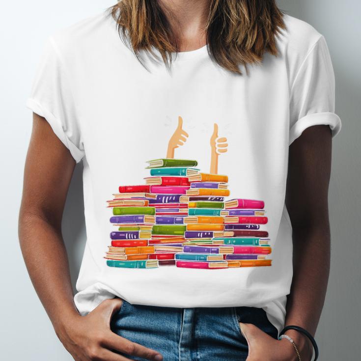 I'm Fine Reading Books Reader Book Lover Librarian Unisex Jersey T-Shirt I'm Fine Reading Books Reader Book Lover Librarian Unisex Jersey T-Shirt