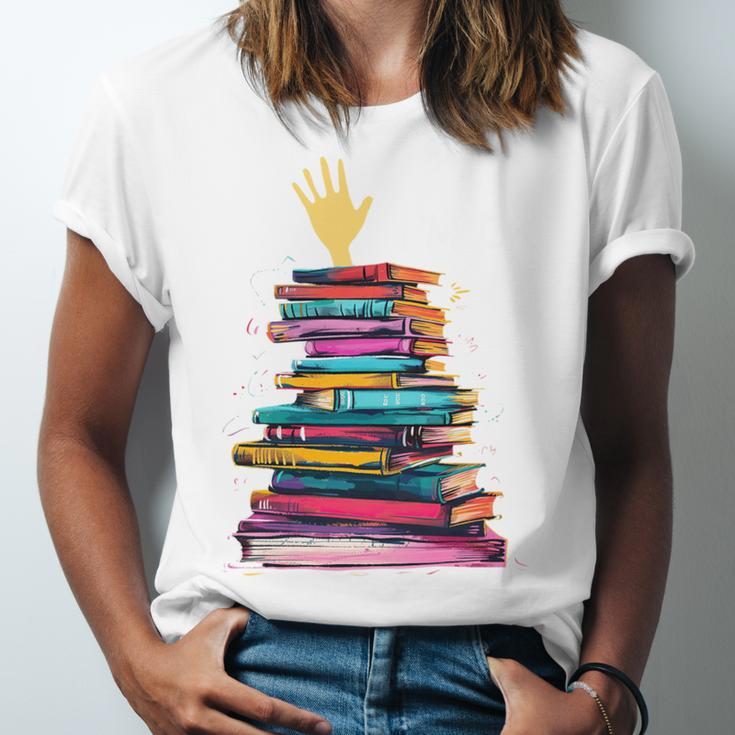 I'm OK Reading Books Library Bookworm Bookish Book Lover Unisex Jersey T-Shirt