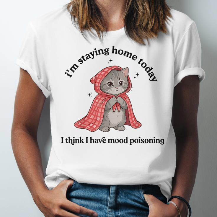 I’m Staying Home Today Cat Introvert Homebody Unisex Jersey T-Shirt I’m Staying Home Today Cat Introvert Homebody Unisex Jersey T-Shirt