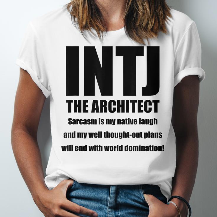 INTJ Architect Personality Introvert Sarcastic Unisex Jersey T-Shirt INTJ Architect Personality Introvert Sarcastic Unisex Jersey T-Shirt