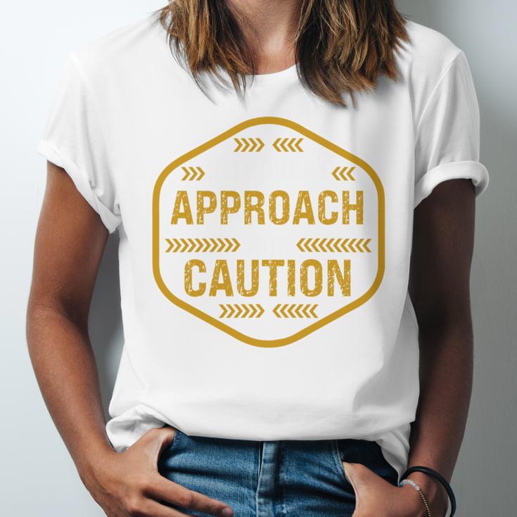 Introvert Approach With Caution For Introverted People Unisex Jersey T-Shirt Introvert Approach With Caution For Introverted People Unisex Jersey T-Shirt