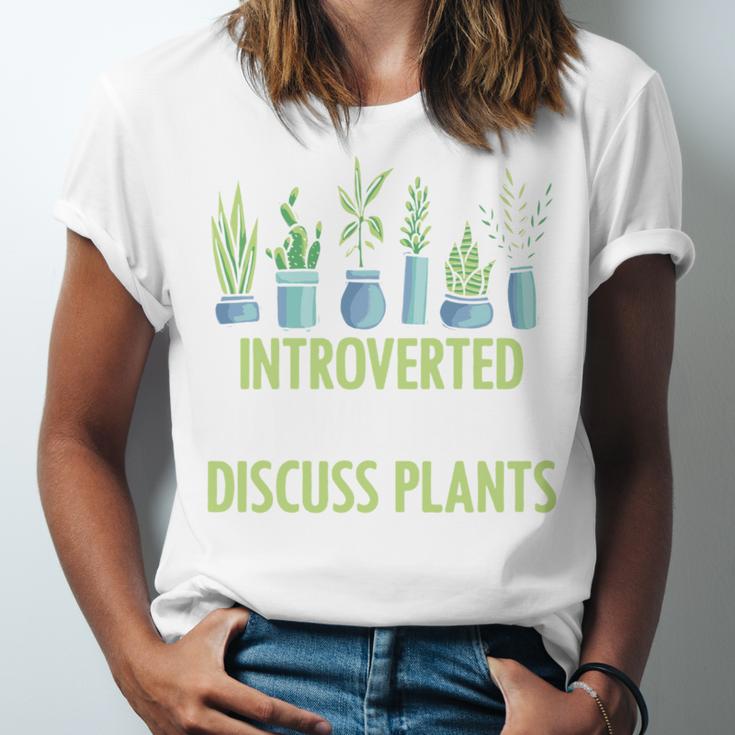 Introvert Farming Life Gardening For Geeky Plant Lover Unisex Jersey T-Shirt