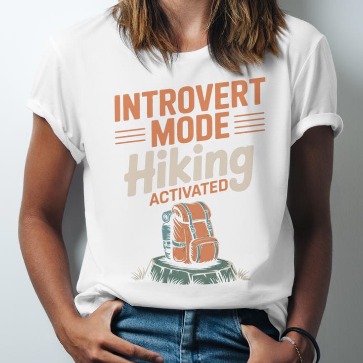 Introvert Mode Hiking Activated Hiker Unisex Jersey T-Shirt