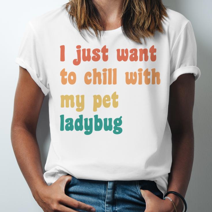 Introvert Pet Ladybug Mom Unisex Jersey T-Shirt Introvert Pet Ladybug Mom Unisex Jersey T-Shirt