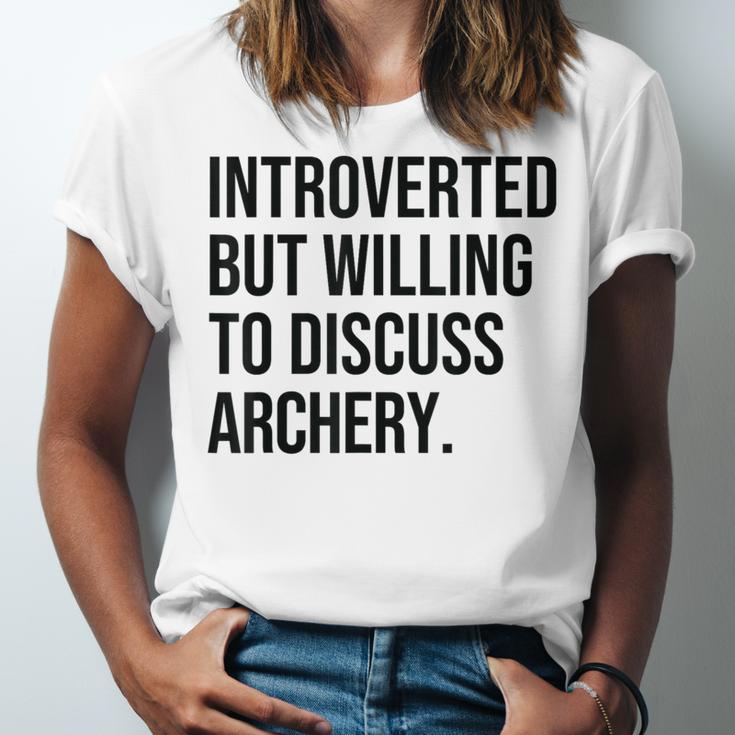 Introverted Archer Archery Introvert Unisex Jersey T-Shirt Introverted Archer Archery Introvert Unisex Jersey T-Shirt