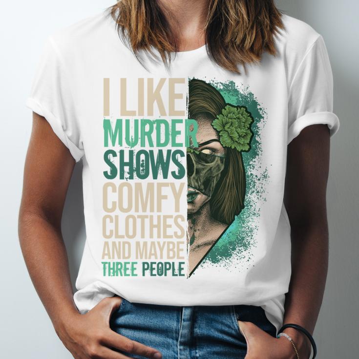 Introverted Murder Shows True Crime Lovers Introvert Unisex Jersey T-Shirt