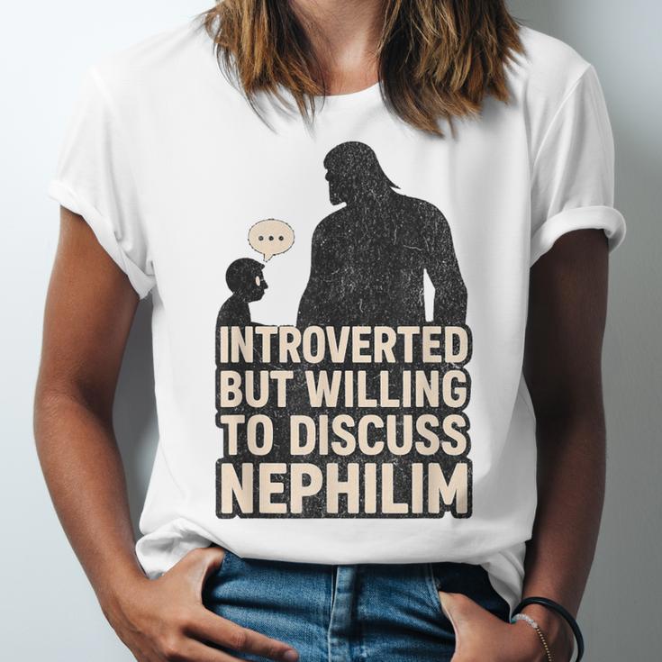 Introverted But Willing To Discuss Nephilim Tee Unisex Jersey T-Shirt Introverted But Willing To Discuss Nephilim Tee Unisex Jersey T-Shirt