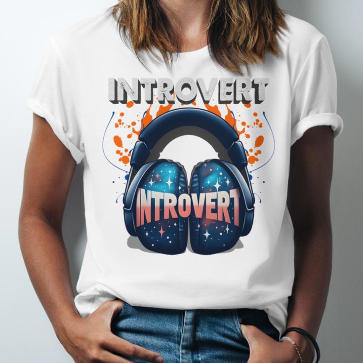 Introvert's Best Friend Noise-Canceling Headphones Unisex Jersey T-Shirt