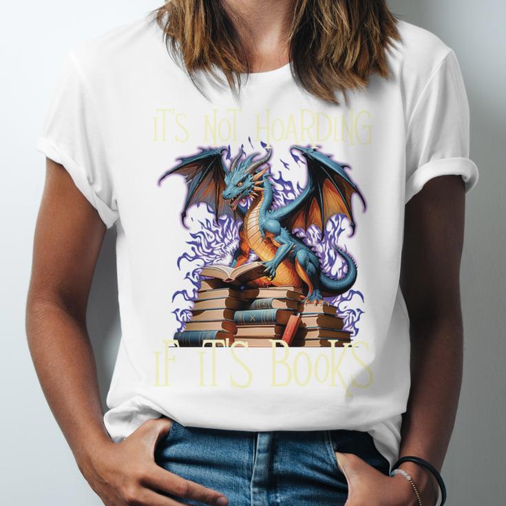 It's Not Hoarding If It's Books Reading Bookworm Reader Unisex Jersey T-Shirt