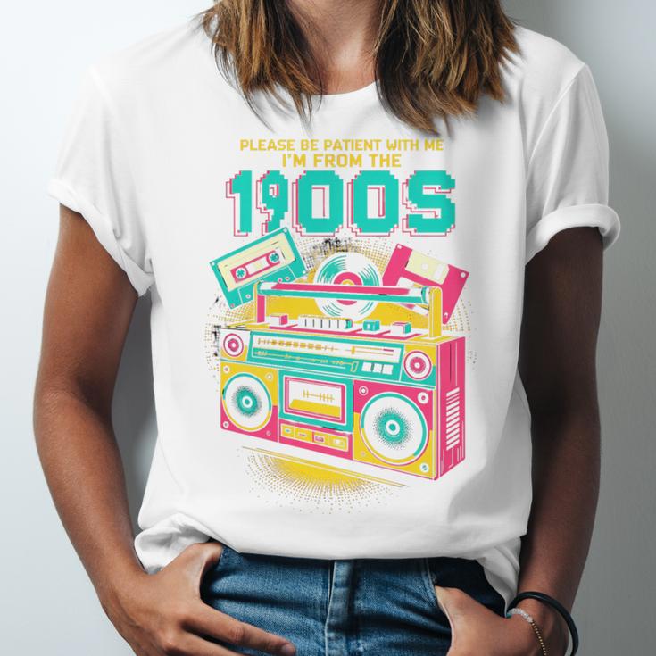 Joke 90s Please Be Patient With Me I'm From The 1900s Premium Tri-Blend Unisex Jersey T-Shirt