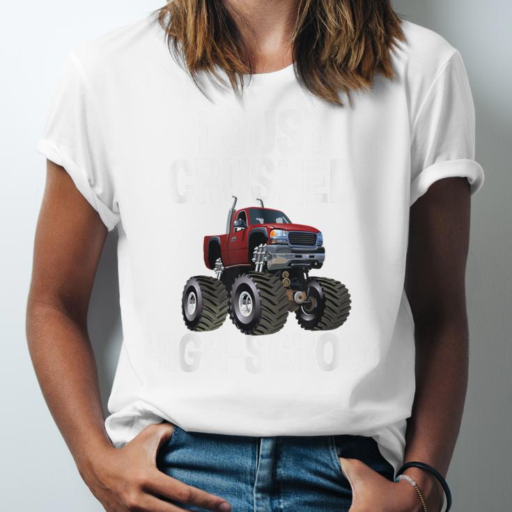 I Just Crushed High School Graduation Monster Truck Shirt Unisex Jersey T-Shirt