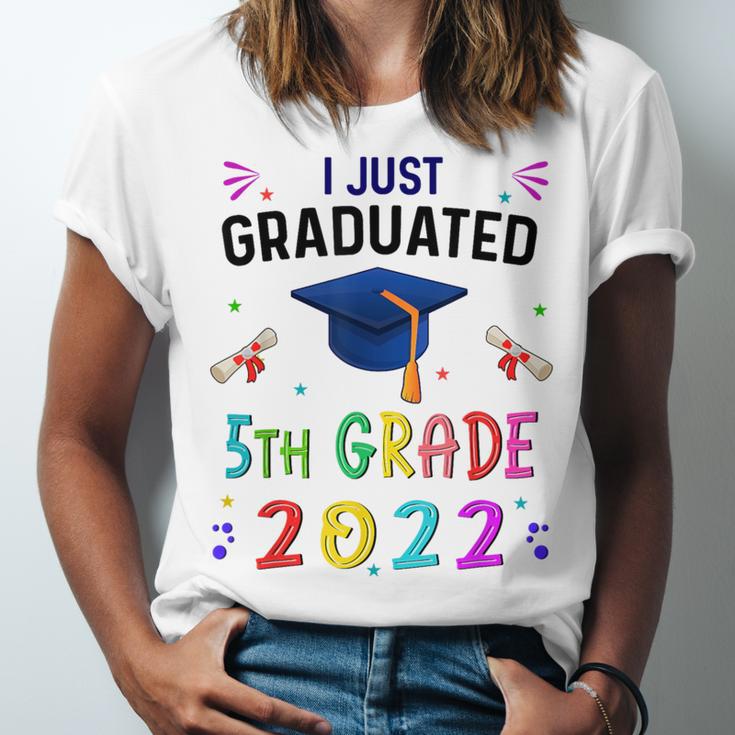 I Just Graduated 5th Grade Graduation Class 2022 Graduate Unisex Jersey T-Shirt