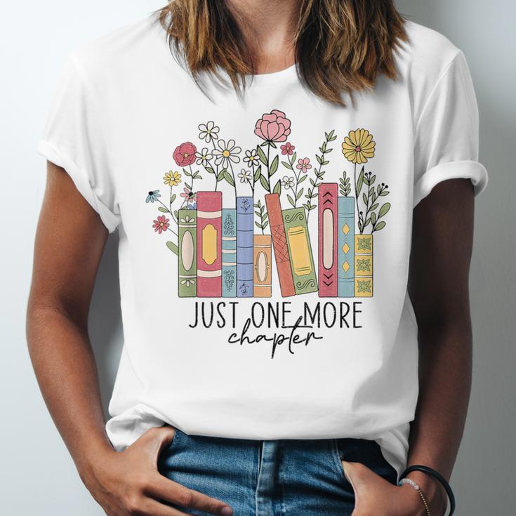 Just One More Chapter Book Lovers For Women Unisex Jersey T-Shirt