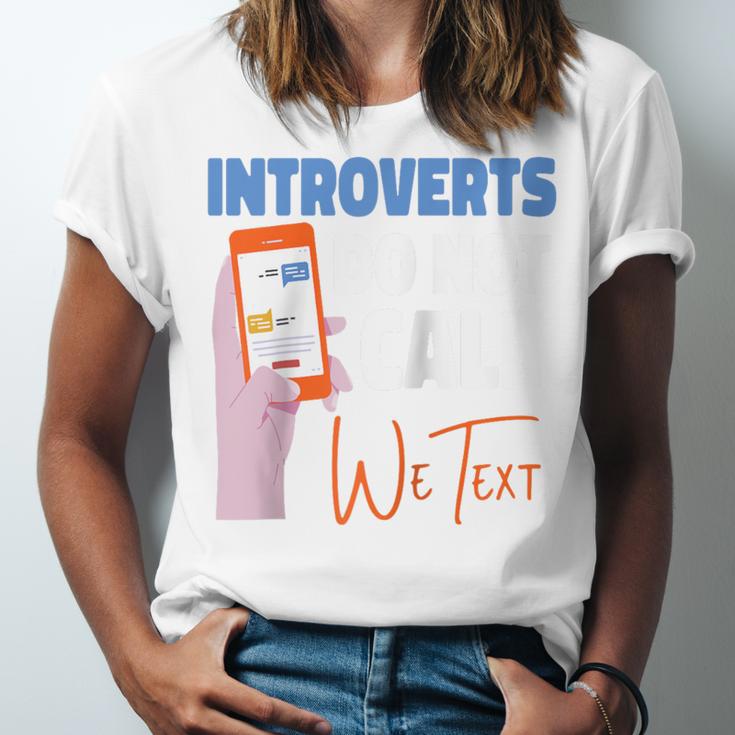 We Just Text Introvert For Quiet People Raglan Baseball Tee Unisex Jersey T-Shirt
