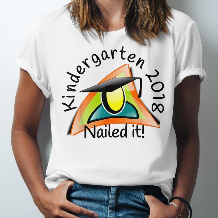 Kids Kindergarten 2018 Nailed It Graduation Unisex Jersey T-Shirt