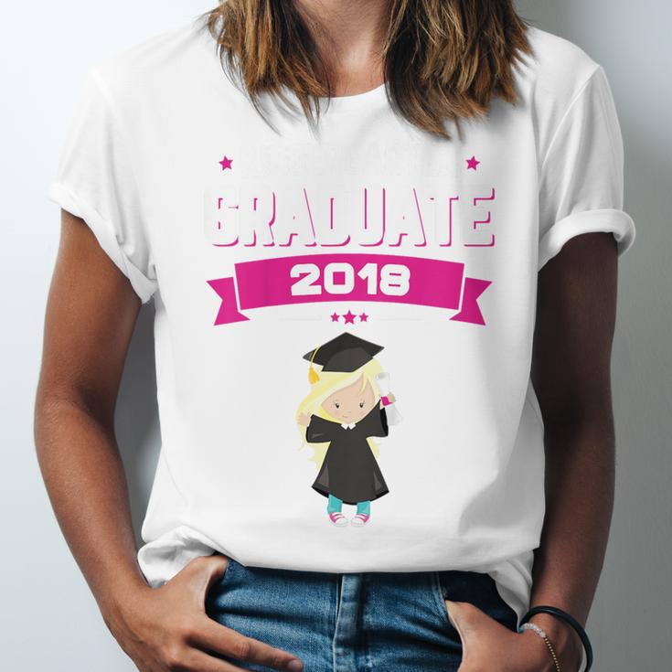 Kids Kindergarten Graduate 2018 Graduation Girls Unisex Jersey T-Shirt