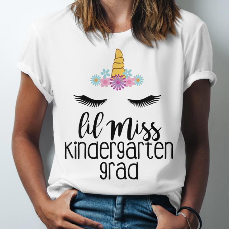 Kids Lil Miss Kindergarten Grad Shirt Graduation Shirts 2018 Unisex Jersey T-Shirt