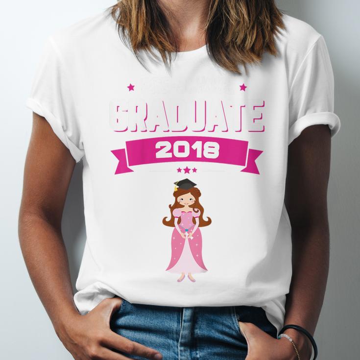 Kids Princess Girl Preschool Graduate 2018 Graduation Pre-K Unisex Jersey T-Shirt
