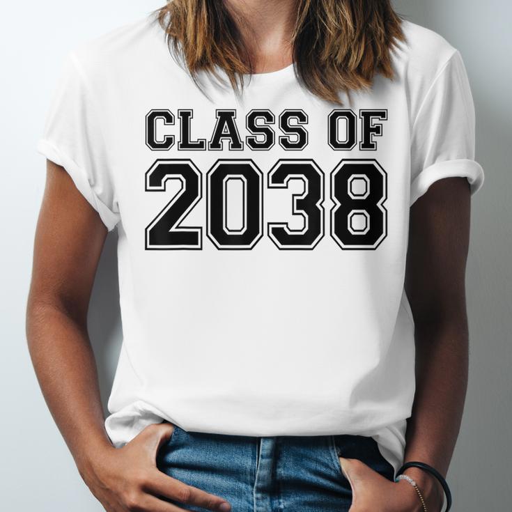 Kindergarten Class Of 2038 First Day School Graduation Unisex Jersey T-Shirt