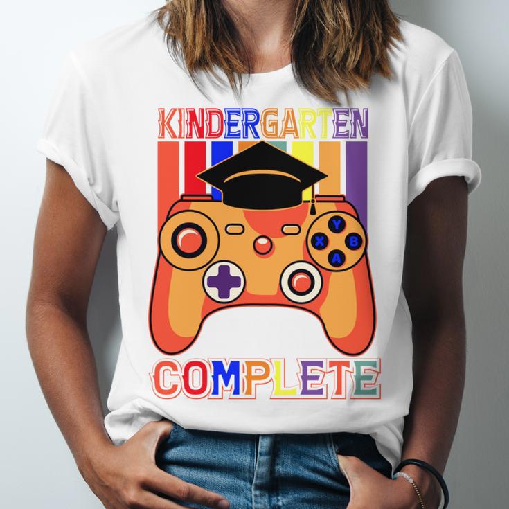 Kindergarten Graduation Level Complete Gamer Graduation Kids Unisex Jersey T-Shirt