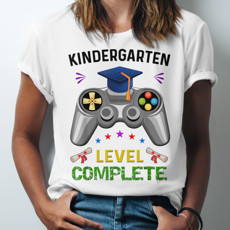 Kindergarten Level Complete Graduation Class 2023 Gamer Kids Unisex Jersey T-Shirt