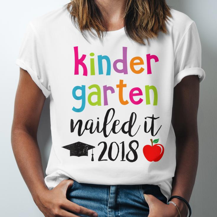 Kindergarten Nailed It 2018 Class Graduation T-Shirt Unisex Jersey T-Shirt