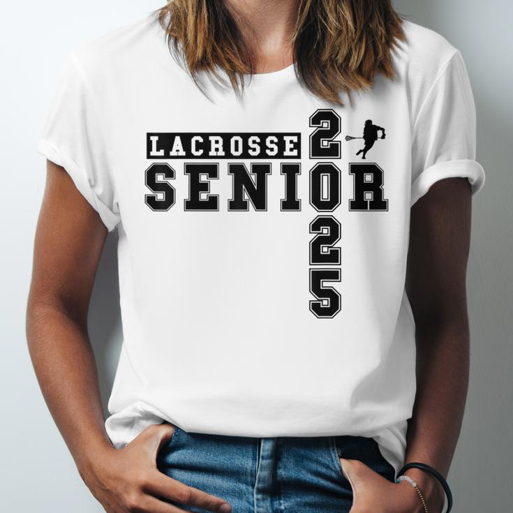 Lacrosse Senior Night Lacrosse Senior 2025 Graduation 29 Unisex Jersey T-Shirt