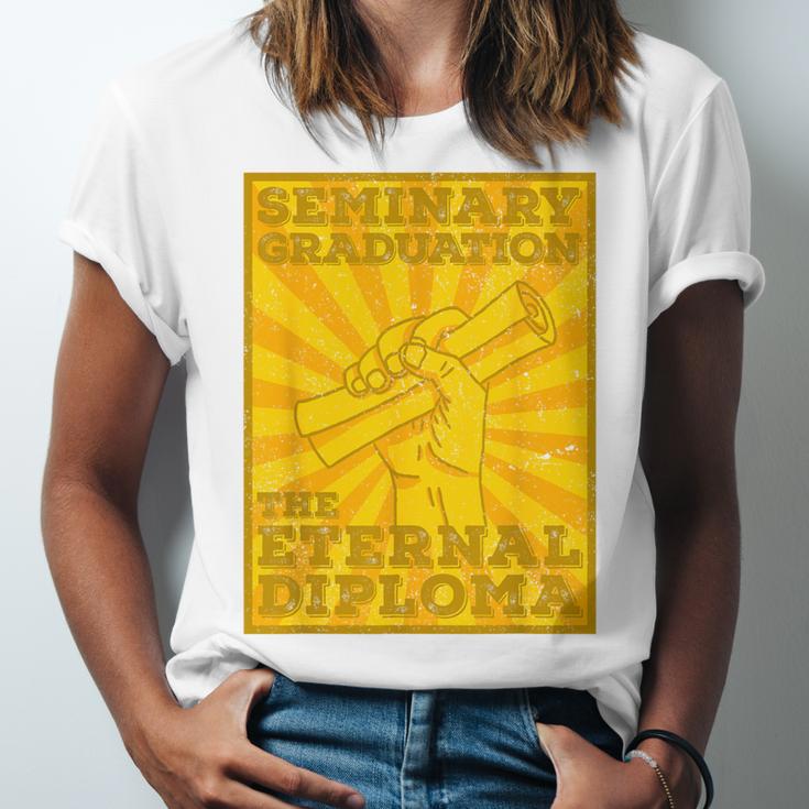 LDS Mormon Seminary Graduation Eternal Diploma Shirt Unisex Jersey T-Shirt