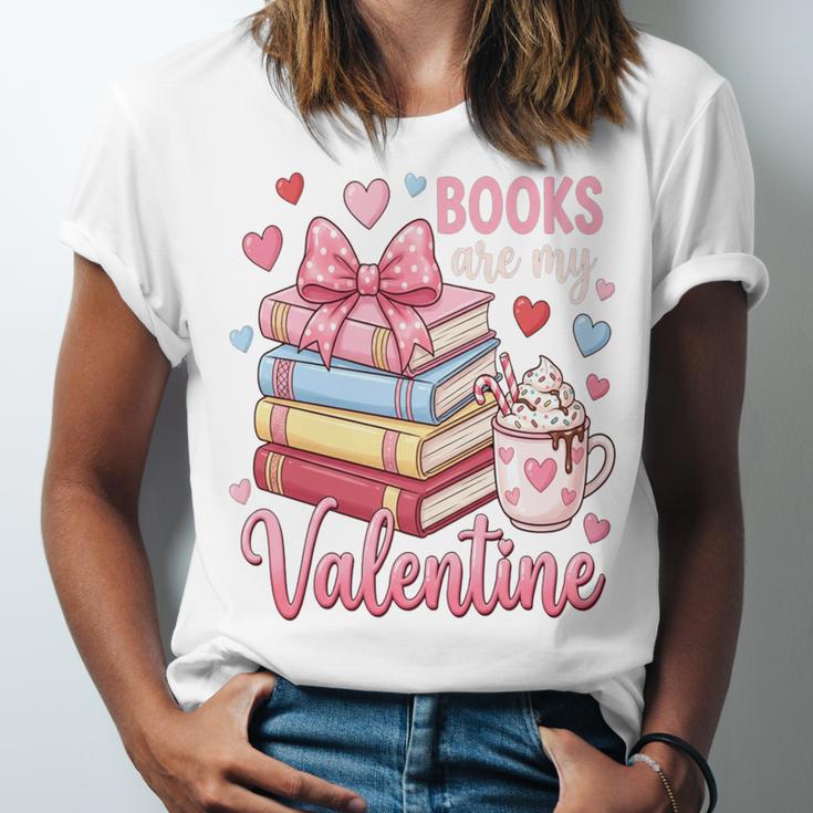 Librarian Books Are My Valentine Teacher Valentines Teach Unisex Jersey T-Shirt Librarian Books Are My Valentine Teacher Valentines Teach Unisex Jersey T-Shirt