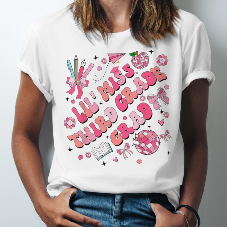 Lil Miss Third 3rd Grade Grad Graduation Last Day Girls Kid Unisex Jersey T-Shirt