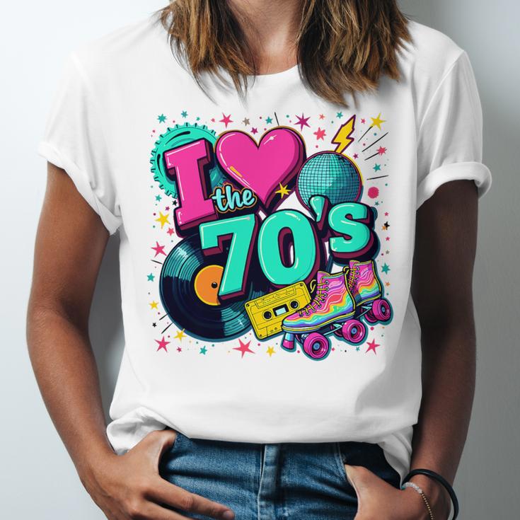 I Love The 70s Retro Cassette Roller Vinyl Disco Nostalgia Premium Tri-Blend Unisex Jersey T-Shirt I Love The 70s Retro Cassette Roller Vinyl Disco Nostalgia Premium Tri-Blend Unisex Jersey T-Shirt