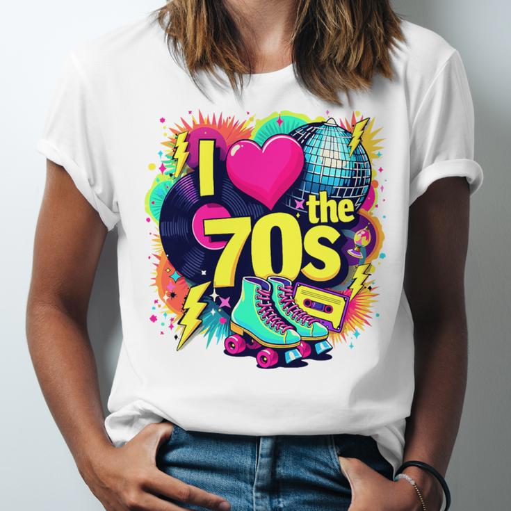 I Love The 70s Retro Cassette Roller Vinyl Nostalgia Vibes Premium Tri-Blend Unisex Jersey T-Shirt I Love The 70s Retro Cassette Roller Vinyl Nostalgia Vibes Premium Tri-Blend Unisex Jersey T-Shirt