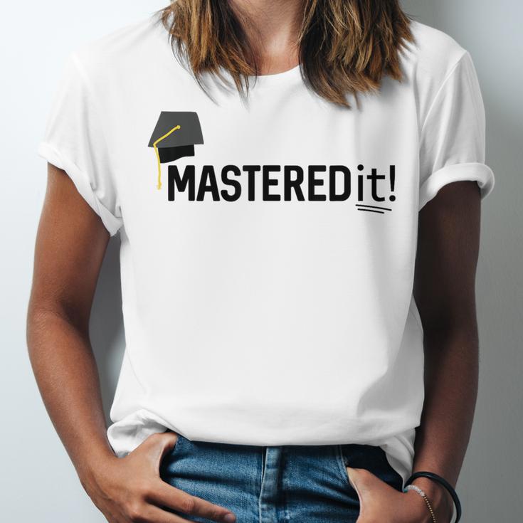 Masters Degree Graduation For Him Her Diploma T-Shirt Unisex Jersey T-Shirt