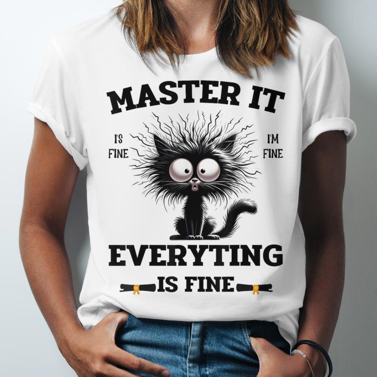 Masters Mastered It Graduate Master Degree Graduation Unisex Jersey T-Shirt